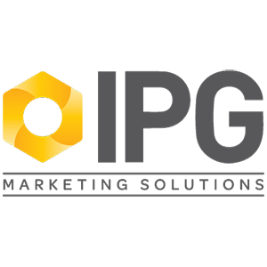 IPG marketing solutions grey and yellow logo